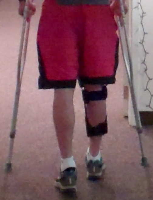 Initial WBing training with crutches 2