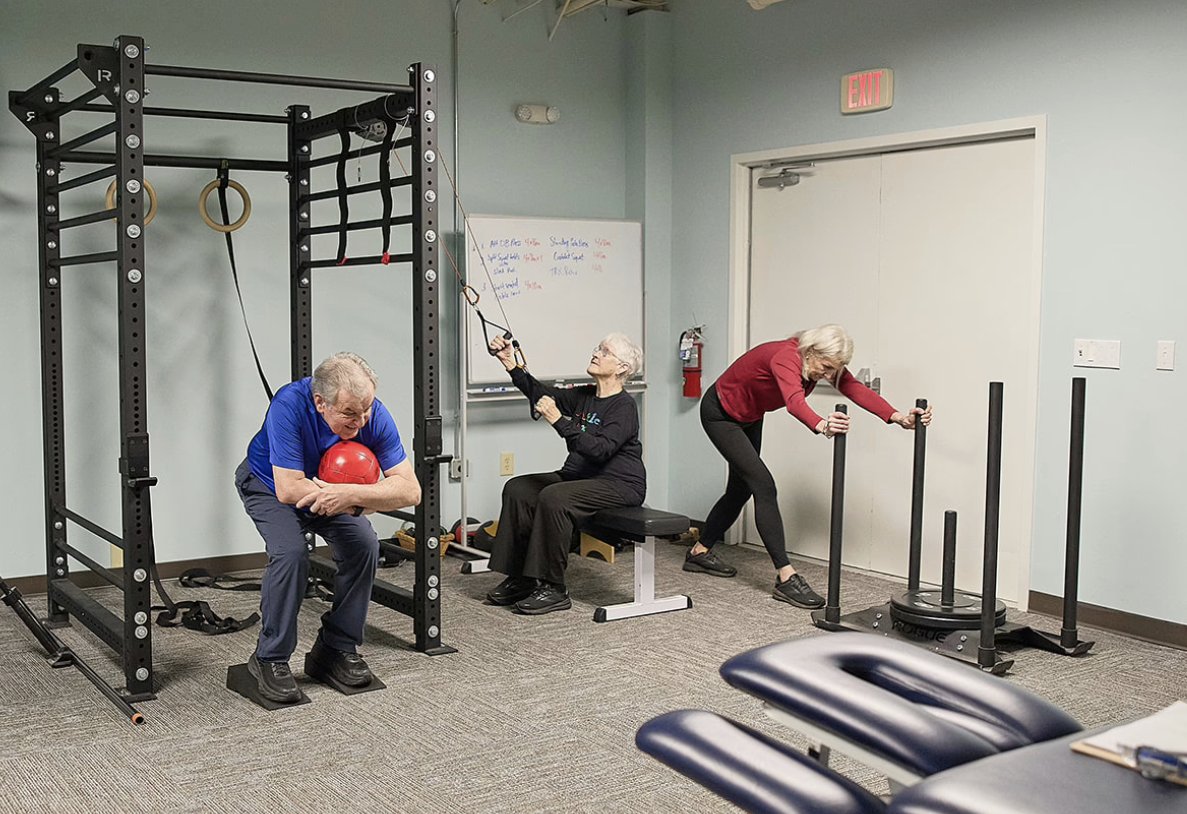 Small group strength and conditioning training at Advance FIT in Chapel Hill